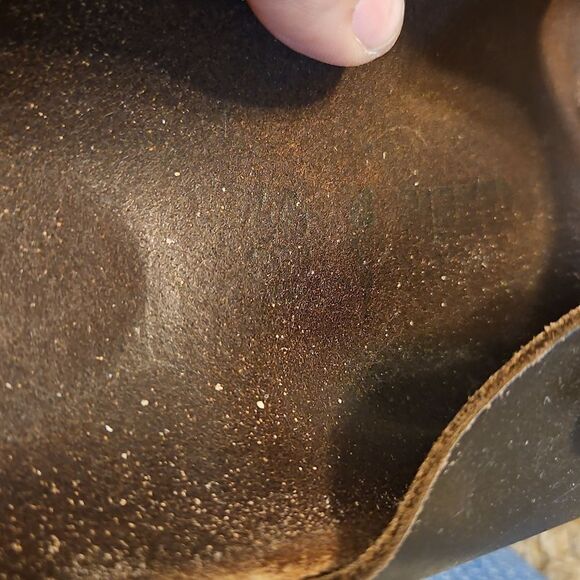 Birkenstock Arizona Brown Leather Sandals Size 46 | Classic Two-Strap Slides main image 4